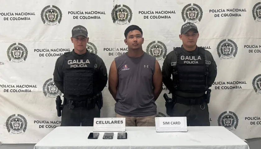 La captura fue realizada por el Gaula de la Policía. 