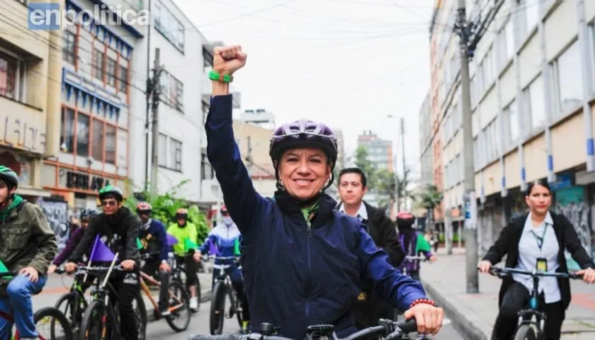 La candidata Claudia López.