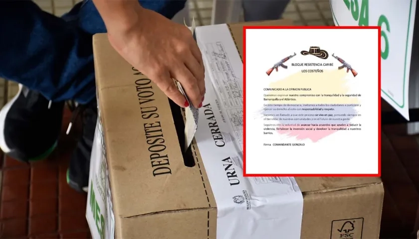 El comunicado de 'Los Costeños'.