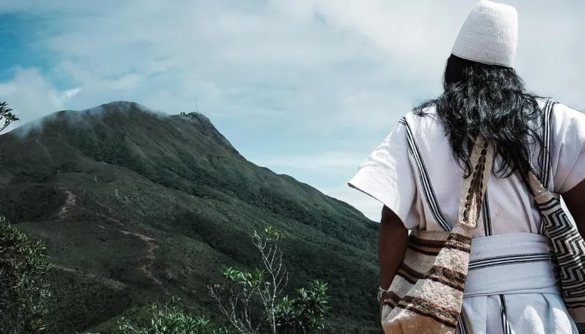 Comunidad Arhuaca en la Sierra Nevada.