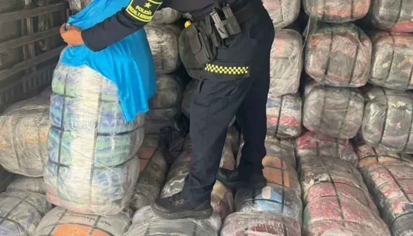 El contrabando aprehendido.