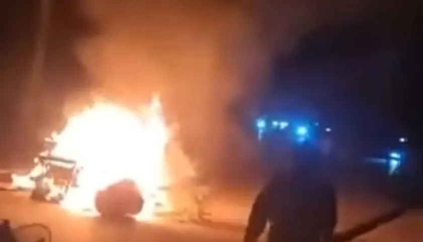 Imagen de la protesta.