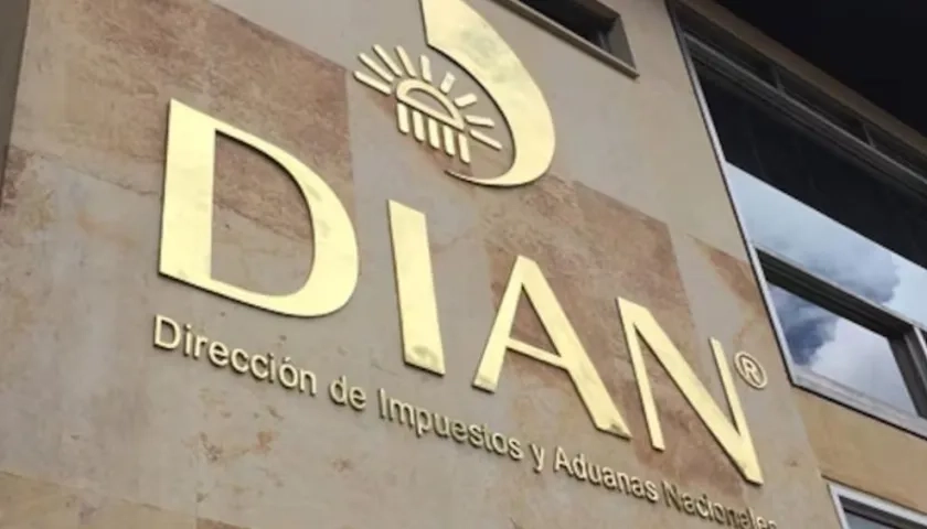 Fachada de la DIAN en Bogotá. 