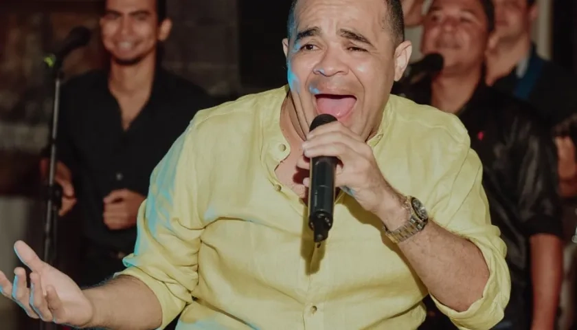 El cantante 'El Canario' Pacheco.