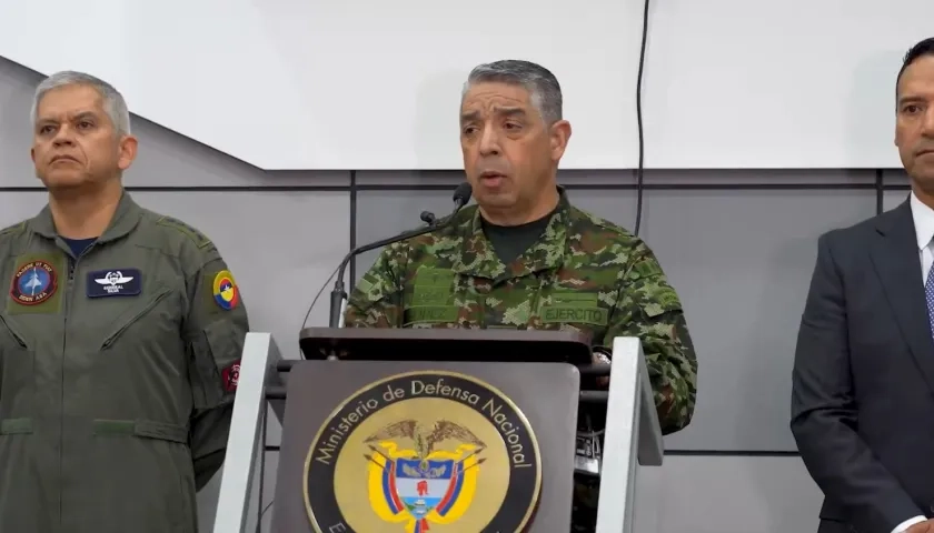 Comandante de las Fuerzas Militares, el general Hugo López.
