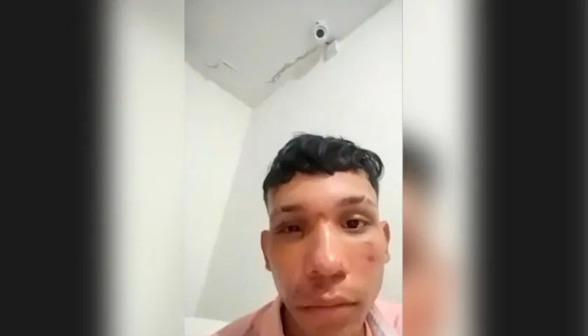 Juan David Taboada Olivares en las audiencias preliminares. 