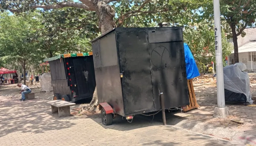 Espacio público ocupado en Ciudad del Parque