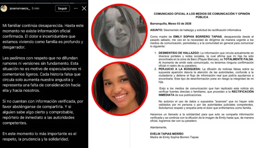 María De los Ángeles Sánchez y Emily Sophia Borrero Tapias.