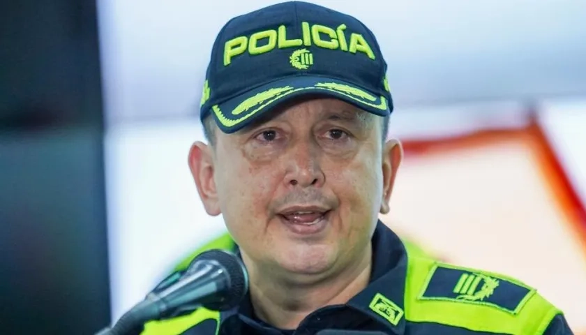 General Miguel Camelo, comandante de la Policía Metropolitana de Barranquilla.