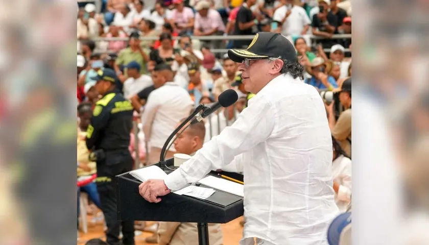 Presidente de Colombia, Gustavo Petro. 