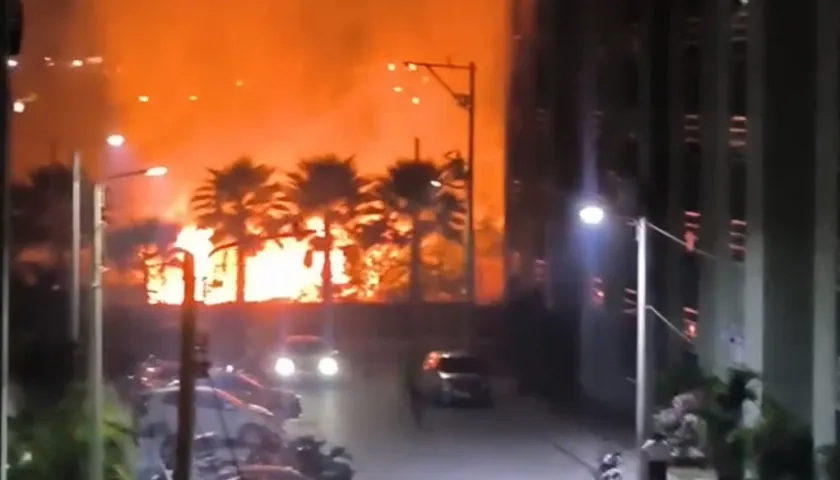 Incendio en Caribe Verde