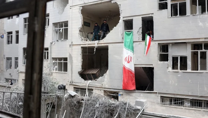 Los daños en Irán.