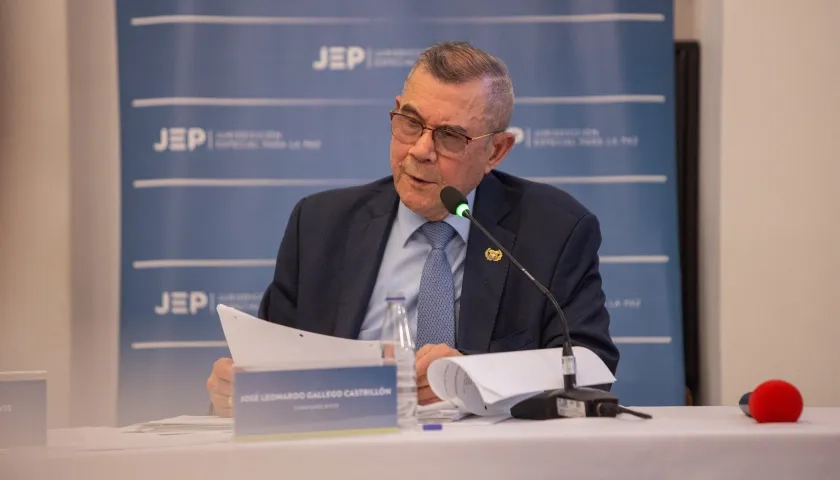 El general retirado José Leonardo Gallego.