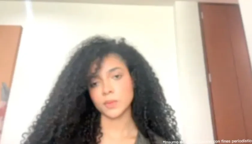 Juliana Guerrero durante la audiencia de formulación de cargos. 