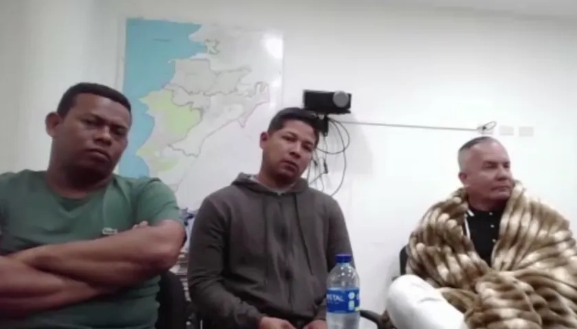 Los tres imputados por la Fiscalía. 