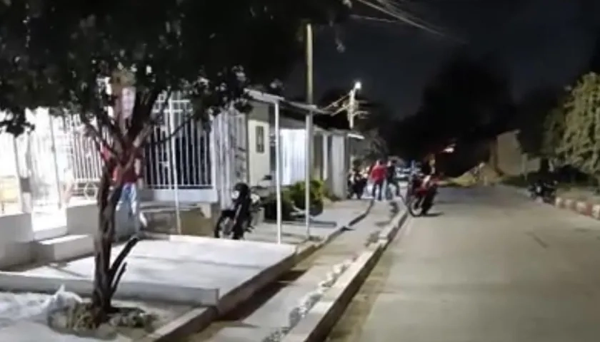 Lugar del homicidio en La Sierrita