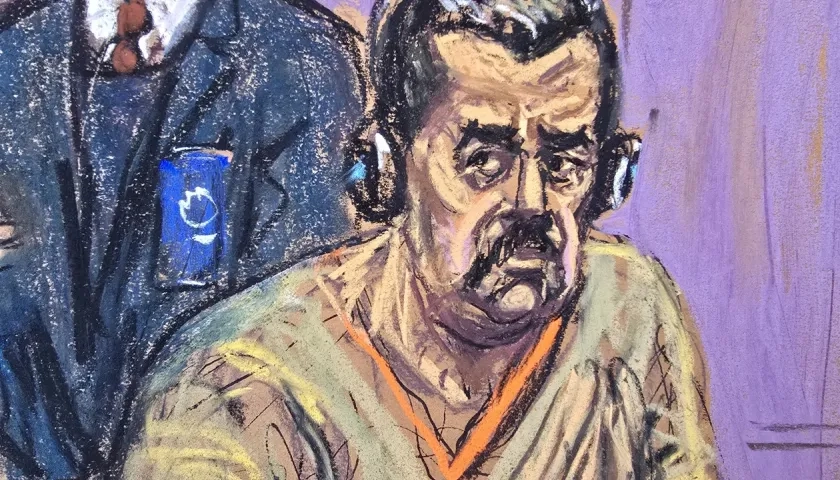 Nicolás Maduro durante la audiencia de hoy.