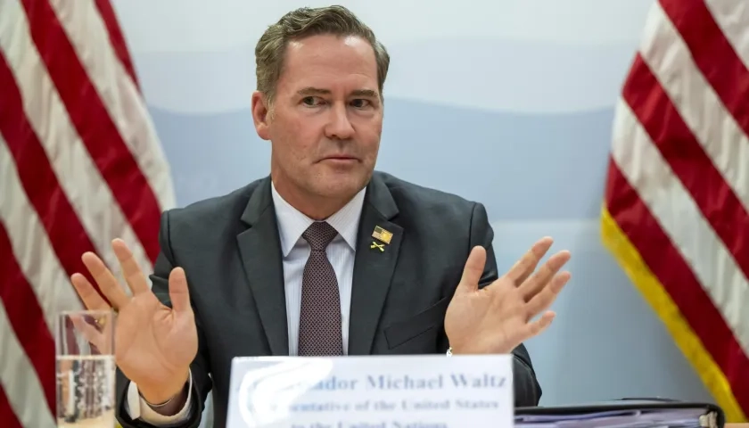 Embajador de Estados Unidos ante las Naciones Unidas, Mike Waltz.