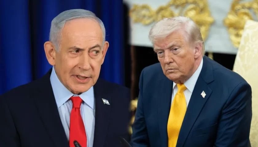 Benjamín Netanyahu y Donald Trump.