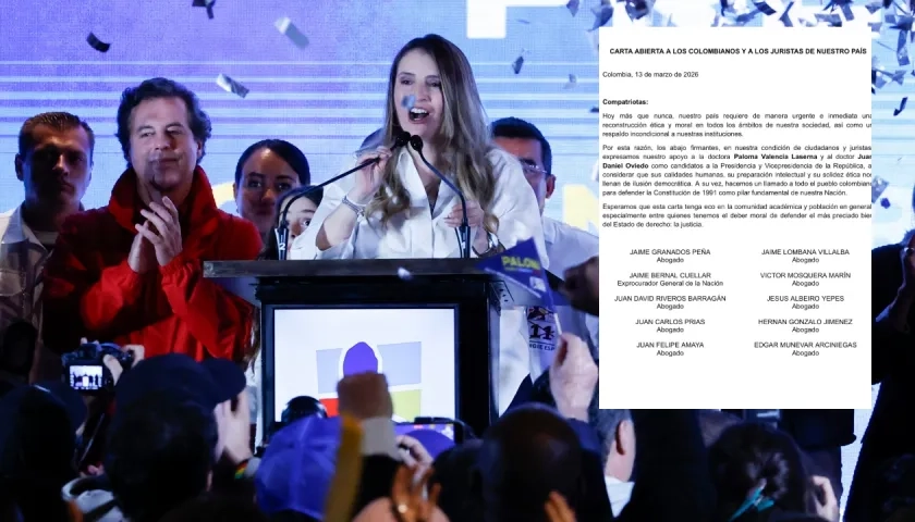 La candidata Paloma Valencia y la carta de los abogados.