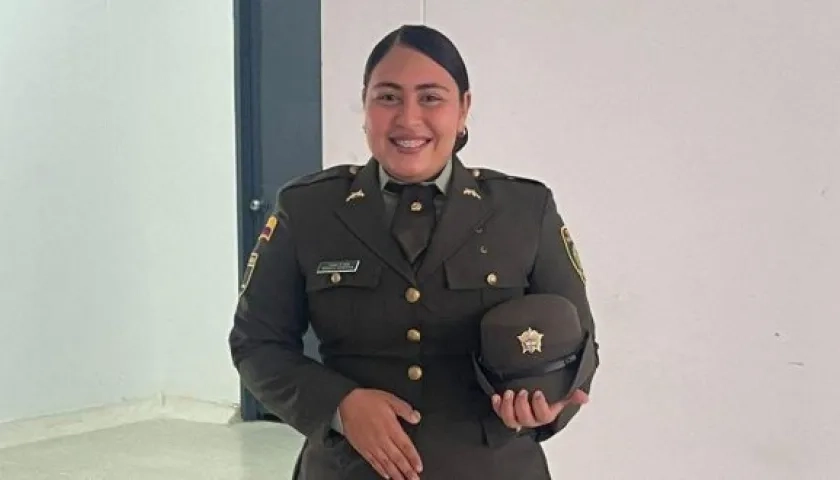 La patrullera de la Policía Soraya Montoya. 
