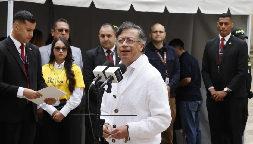 El Presidente Gustavo Petro.