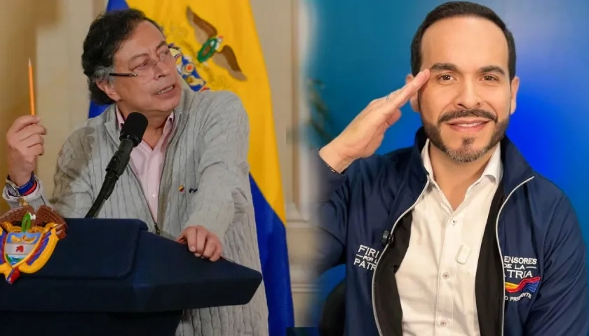 Gustavo Petro y Abelardo De La Espriella. 