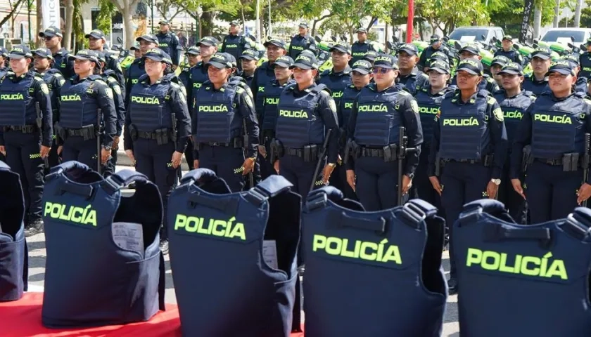 Los policías serán ubicados estrategicamente en los puestos de votación. 