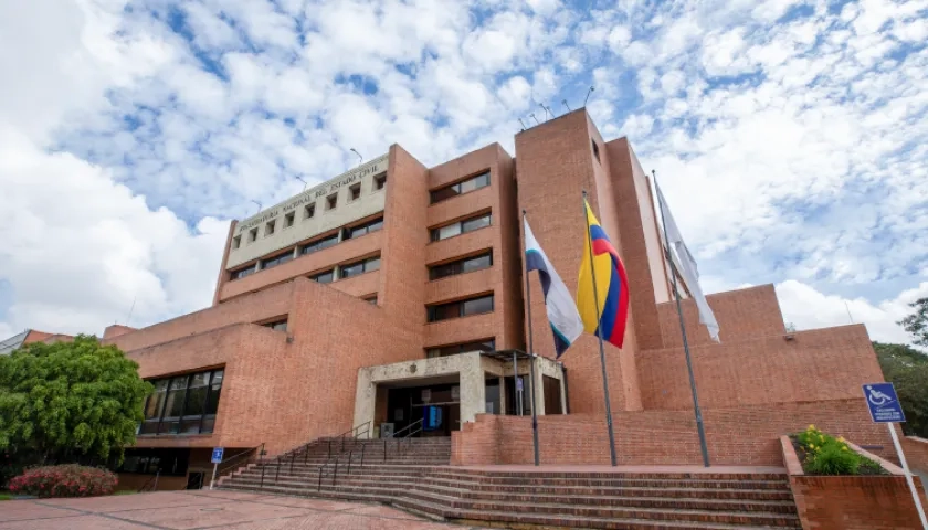 Sede de la Registraduría.