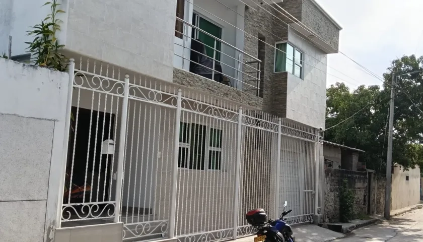 Vivienda donde se registró el robo millonario. 