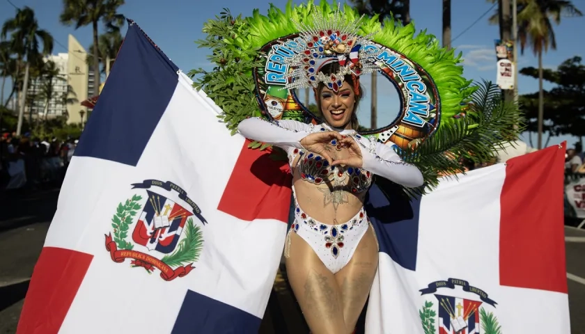 Desfile Nacional de Carnaval en Santo Domingo.