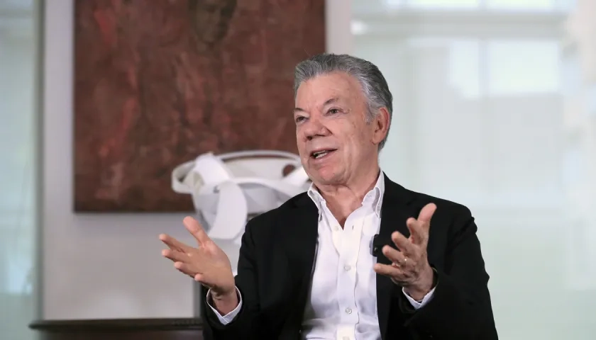 El expresidente Juan Manuel Santos.