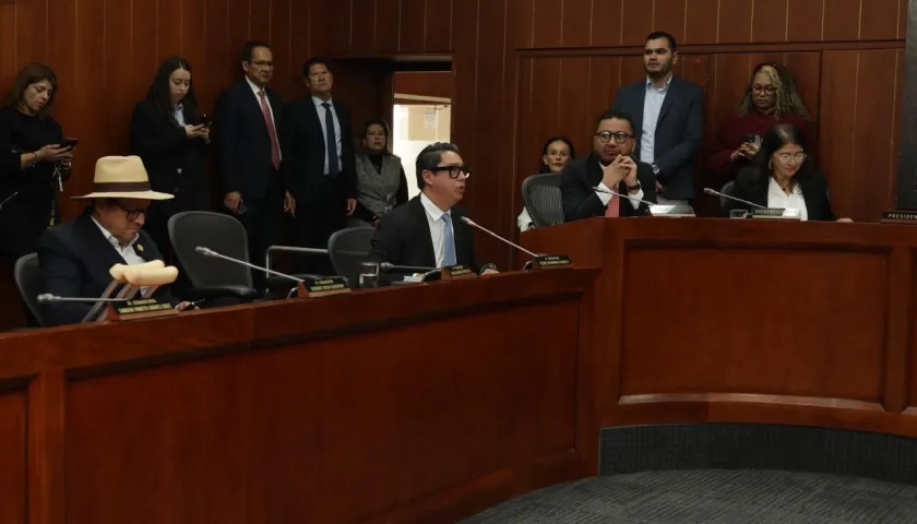 El senador Pedro Flórez en el Congreso. 