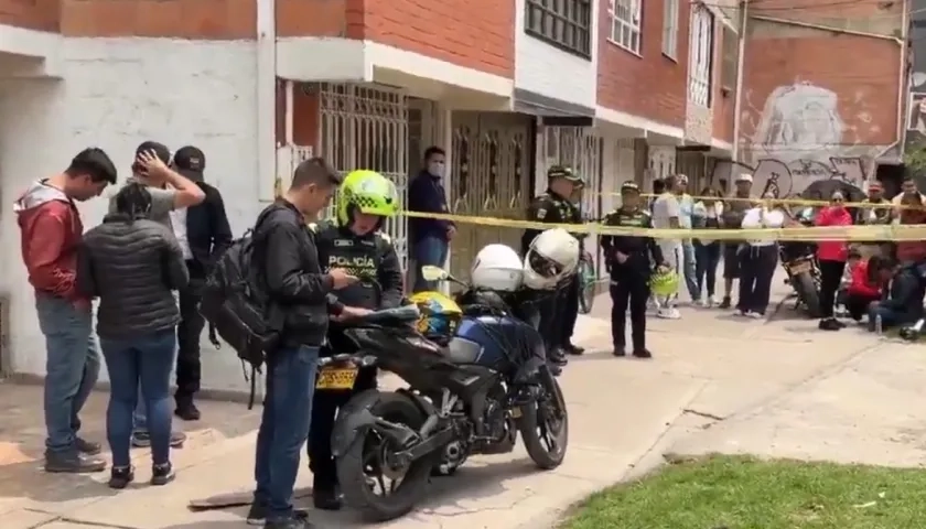 Lugar del triple asesinato. 