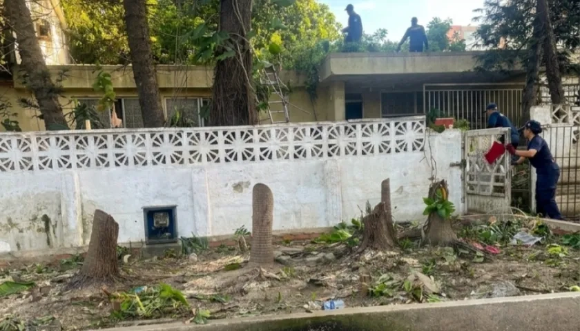 Vivienda intervenida por la Alcaldía en la calle 93 con la carrera 46.