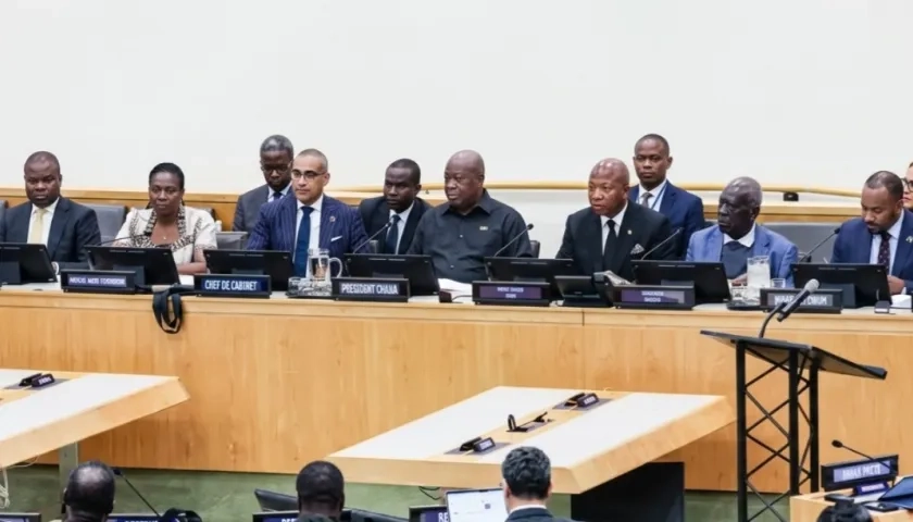 Momentos previos a la votación en la ONU.