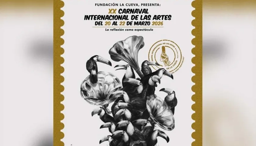 Afiche oficial del Carnaval Internacional de las Artes. 