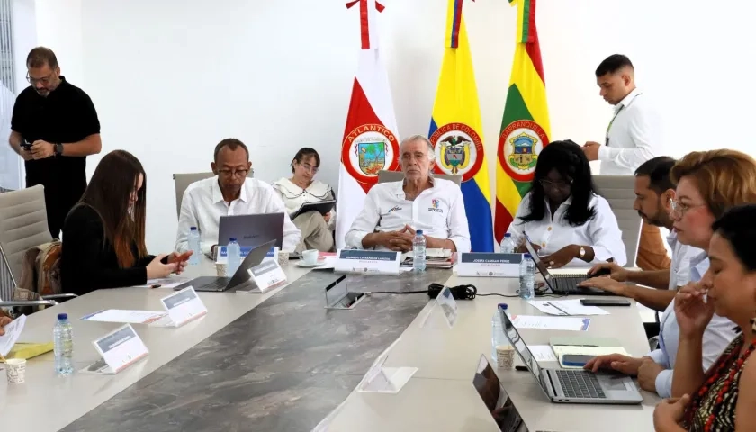 Gobernador Eduardo Verano durante el Consejo Superior de la Uniatlántico. 
