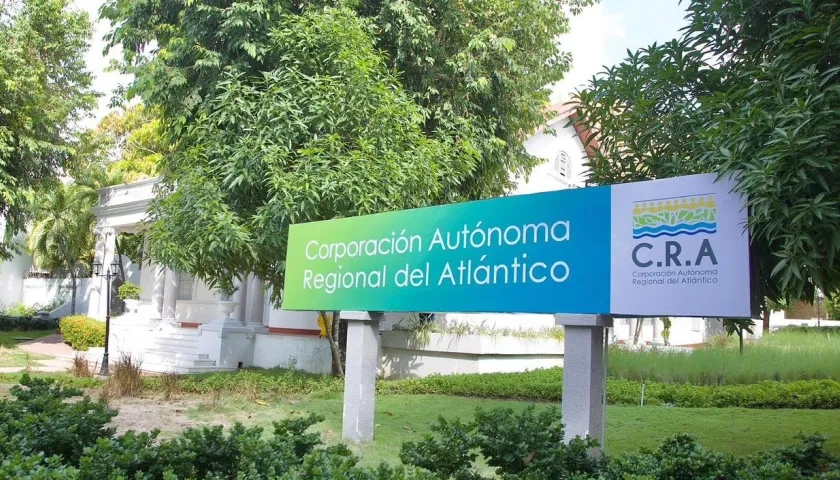 Fachada de las oficinas de la CRA en Barranquilla. 