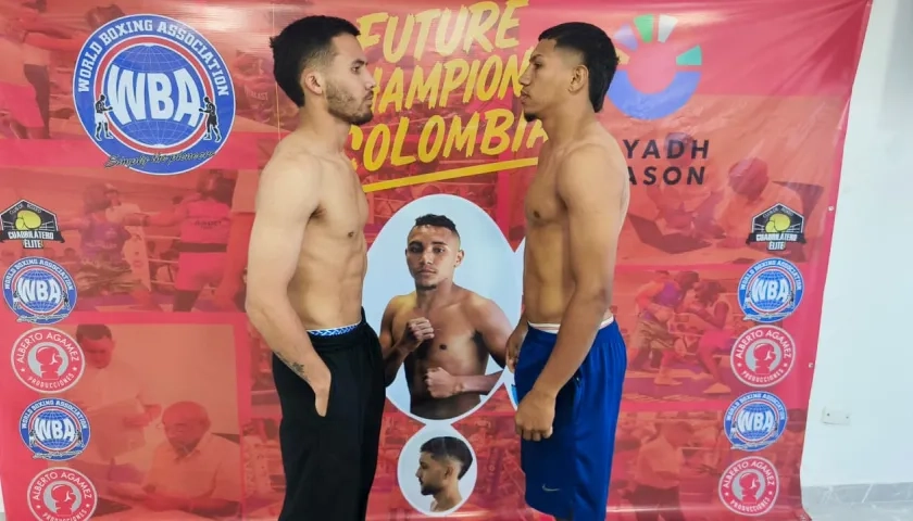 El venezolano Deiver Ávila y el samario Daimer Guerra, protagonistas del combate estelar.