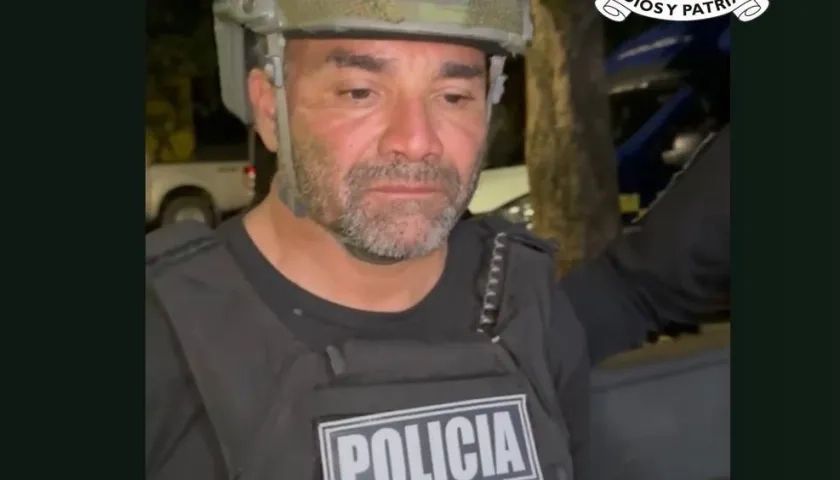 Juan Gabriel Vera Fernández, alías ‘La Jota’, capturado por la Policía.
