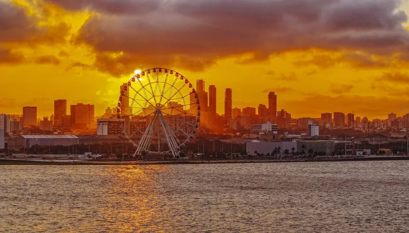 Luna del Río, en el Gran Malecón. 