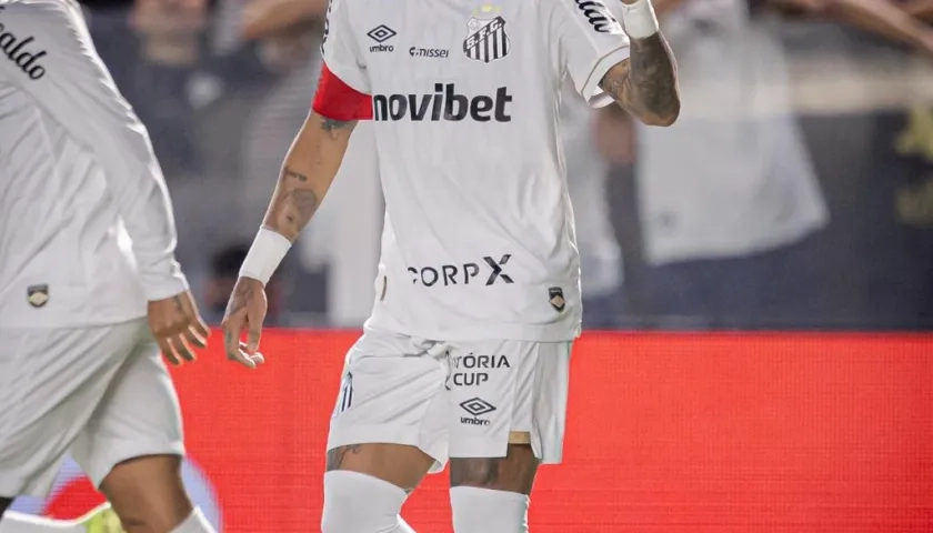 Neymar, delantero brasileño del Santos.