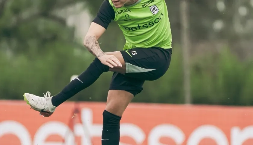 Nicolás Rodríguez, mediocampista de Atlético Nacional. 