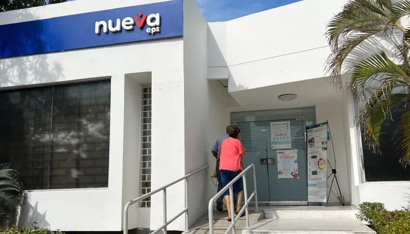 Fachada de Nueva EPS en Atlántico. 