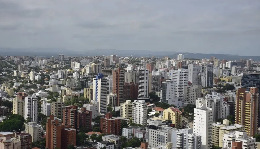 Foto panorámica de Barranquilla. 