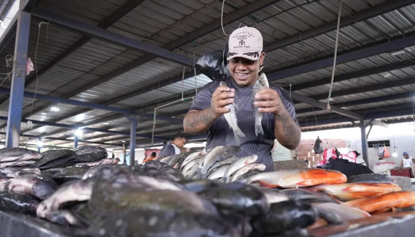 La Plaza del Pescado está ubicada en la ubicada en la calle 8 con carrera 42, en el sector de Barranquillita. 