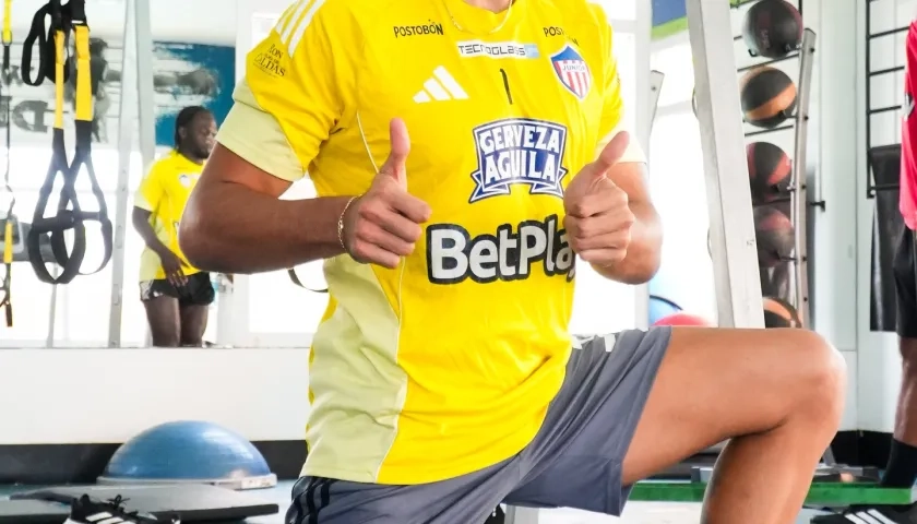 El uruguayo Mauro Silveira, portero titular del Junior.