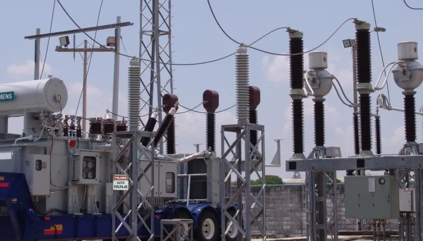 Subestación eléctrica. Imagen de referencia.