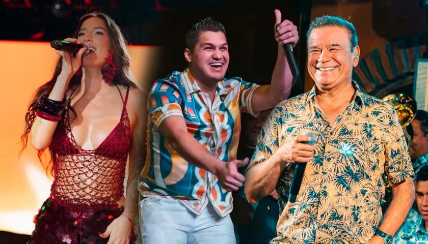 Aria Vega, Elder Dayán e Iván Villazón. 